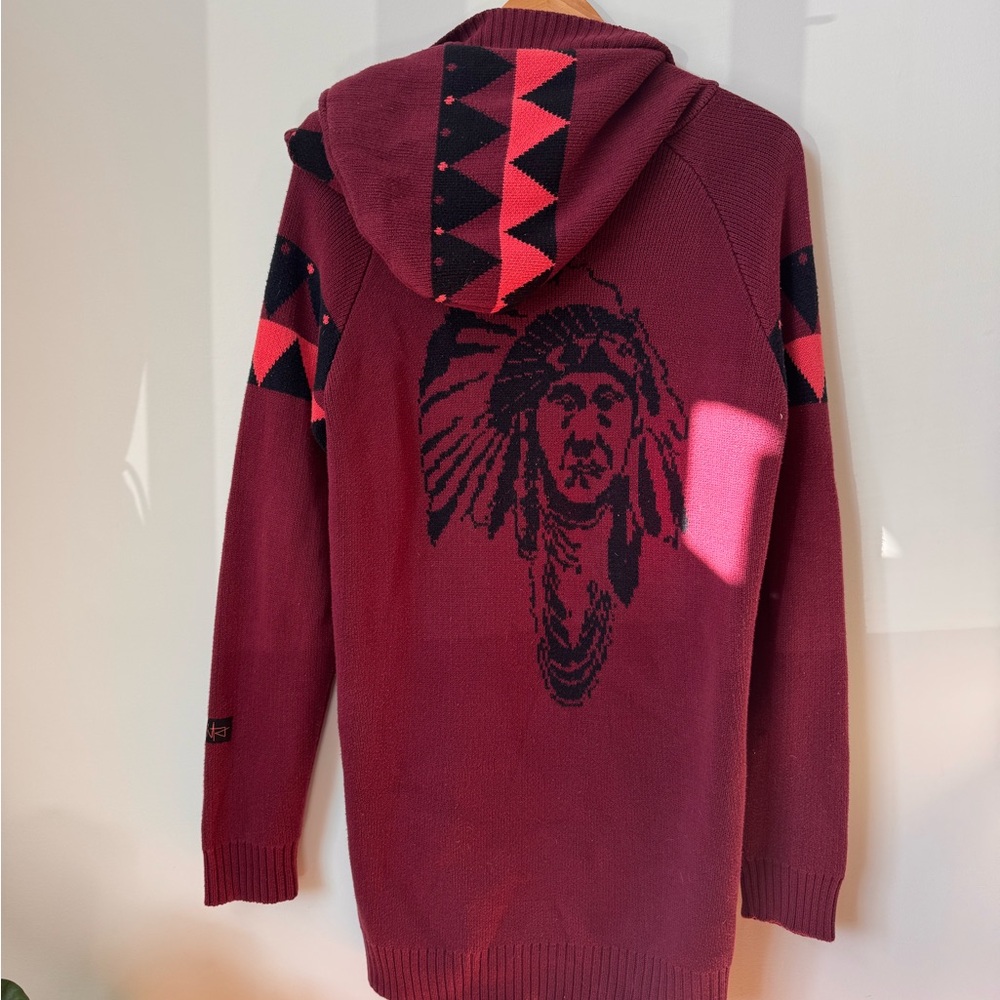 Women’s NIKITA knit hooded cardigan.